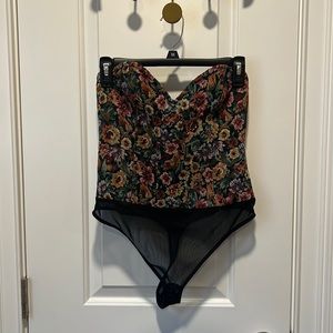 Floral Corset Bodysuit